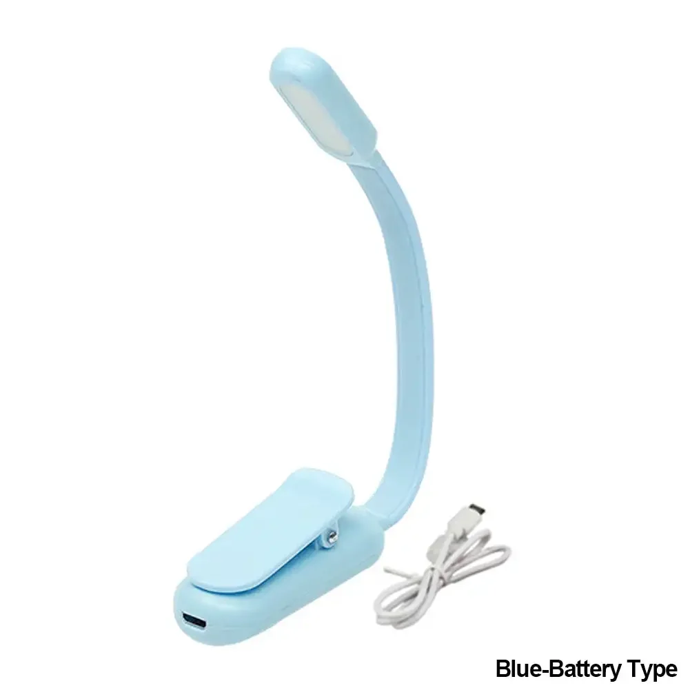 Lampka USB klipsowa, trzy kolory, regulowana jasność 📖